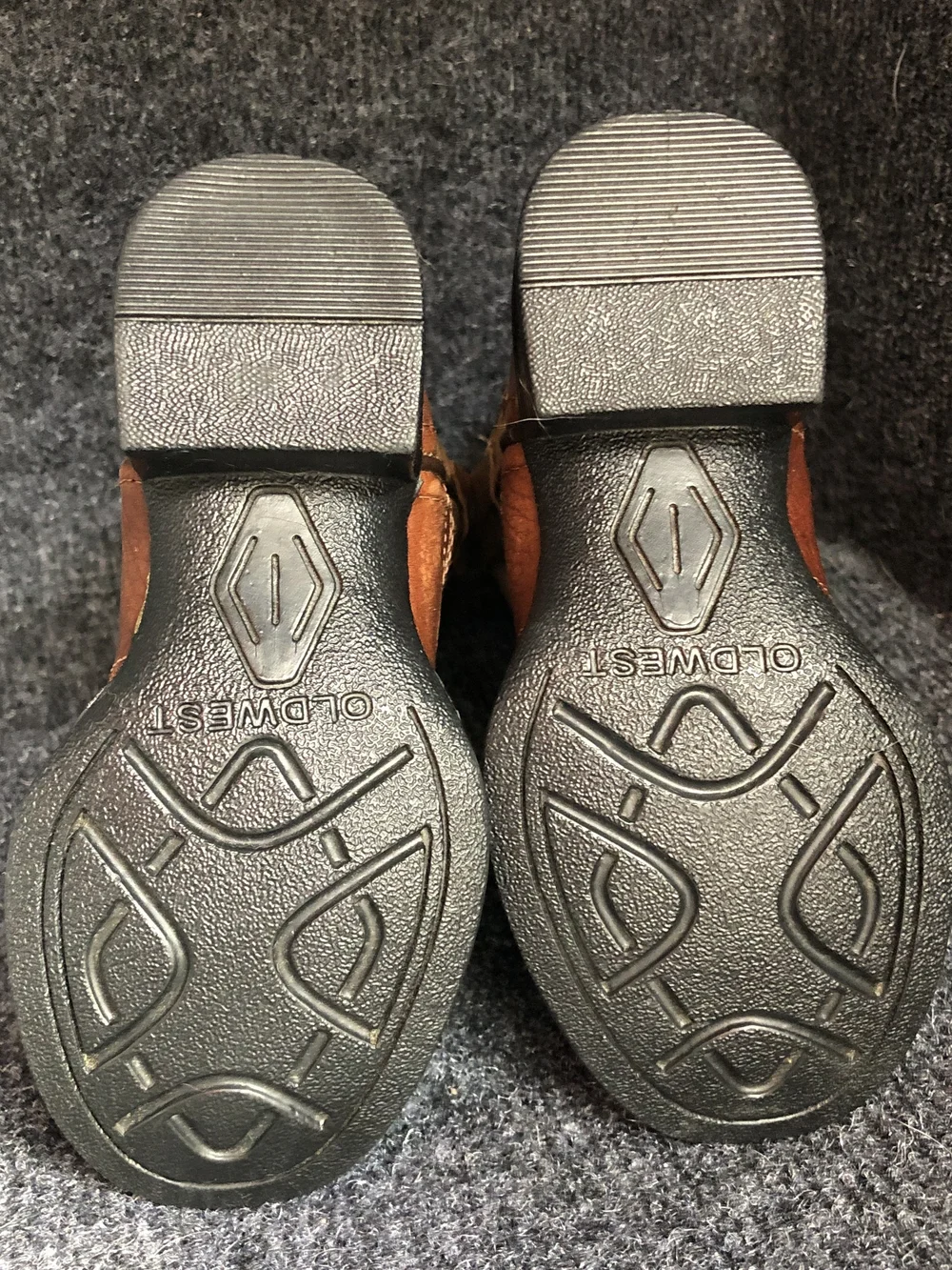 Old West Kids Two-Tone Brown & Tan Cowboy Boots